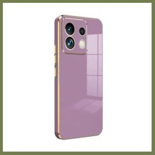 Candar Ticaret Poco M6 Pro 4g Uyumlu Kılıf Volet Silikon - Mor Srh