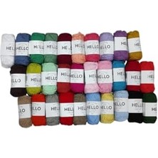 aklow akyoleticaret %100 Doğal Pamuk Punch ve Amigurumi Iplik 25 Gram 30 Renk Oeko-Tex Sertifikalı