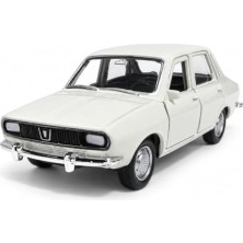 aklow akyoleticaret 43827 Renault 12 Beyaz 1:36 Metal Die-Cast Çek-Bırak Model Araba – 11,5 cm