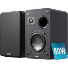 aklow akyoleticaret D70X Pasif Hoparlörler Hifi | 2 x 30 W Stüdyo Monitörü | 6ω Pasif Hoparlör Empedansı ve Frekans Tepkisi 40 Hz - 20 Khz | Karbon Fiber Koni Çift Hoparlör (Siyah)