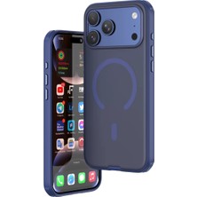 Bezos Joko Apple iPhone 18 Pro/17 Pro Uyumlu Mim Magsafe Kapak - Lacivert BZELDR05