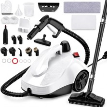 aklow akyoleticaret Buharlı Temizlik Makinesi, 2000W Güçlü Buhar ve 23 Farklı Aparat ile Etkili Temizlik, 5 Bar Yüksek Basınçlı, 160 Derece Sıcak Buhar, 2 Litre Geniş Su Deposu, Basınçlı Buharlı Temizleme Makinesi