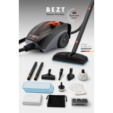aklow akyoleticaret Steam Pro Max Buharlı Temizlik Makinesi 30 Saniyede Hızlı Isınma 5 Bar 2600 W