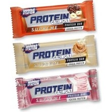 aklow akyoleticaret Musclestation Supreme Crunch Protein Bar Karma Paket (12 x 40 Gr, Fındıklı, Ruby Cikolatalı ve Karamelli)