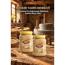 aklow akyoleticaret Bozkır Tahin Merkezi Taş Değirmen Beyaz Çiğ Tahin 935 gr X2 Adet (Katkısız&vegan)