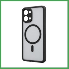 Liyanos Redmi 15C 5g Uyumlu Loji Magsafe Kapak - Siyah LYN00001