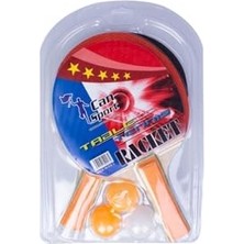 aklow akyoleticaret 1 Adet Masa Tenisi Raketi 3 Adet Pinpon Topu Set, RKT-99MZHCC