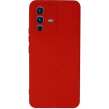 Uravas Store Uraselect Vivo V23 5g Kılıf Nano Içi Kadife Silikon - Kırmızı