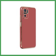 Liyanos Redmi Note 10 Uyumlu Kılıf Volet Silikon - Kırmızı LYN00001