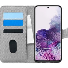 Str Store Samsung Galaxy S20 Plus Için Kılıf Fabric Book Wallet Gri [galaxy S20 Plus ile Uyumlu Kılıf - Gri]