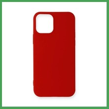 Liyanos iPhone 12 Mini Uyumlu Kılıf First Silikon - Koyu Kırmızı LYN00001