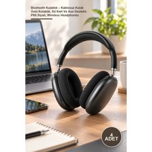 Yenilig 4 Adet Bluetooth Kulaklık – Kablosuz Kulak Üstü Kulaklık, Sd Kart ve Aux Destekli, P9S Siyah, Wireless Headphones