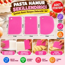 Bucuks Pasta Hamur Şekillendirici Spatula Kesici Kazıyıcı Dekoratör Set Bcks