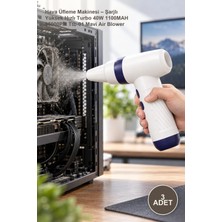 Yenilig 3 Adet Hava Üfleme Makinesi – Şarjlı Yüksek Hızlı Turbo 40W 1100MAH 85000PM Ttb-01 Mavi Air Blower