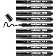 Str Store 103 Permanent Markör Kalem Yuvarlak Uç 1,5-3 mm Siyah ED10301 (10 Lu Paket)