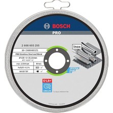 Professional Accessories Için Ayırma Diski Düz Standart Inox – Rapido Wa 60 T Bf, 125 Mm, 10-Er Paket, 2608603255