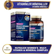 Multivitamin Complex Kadın – 14 Vitamin, 8 Mineral ve Bitkisel Ekstre Içeren Kadınlara Özel Takviye – 60 Tablet – Vegan