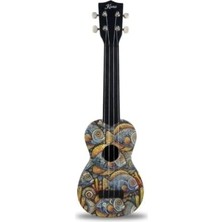 Ukulele Balık Desenli Kapak