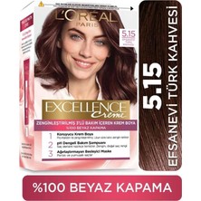 Paris Excellence Creme Saç Boyası 5.15 Efsanevi Türk Kahvesi 3'lü Set