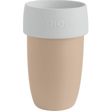 StepCo Leak Lock Sızdırmaz Silikon Bardak- Bubble Beige/powder Grey