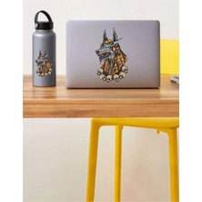 StepCo Sticker Usta Anubis Eski Mısır Araba Oto Motosiklet Sticker 00055 Renkli 10X6 cm