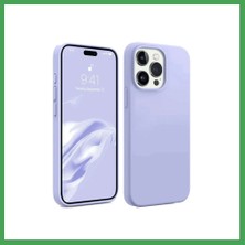 Liyanos iPhone 15 Pro Max Uyumlu Kılıf First Silikon - Lila LYN00001