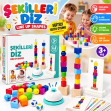 Prime Mağazam RD5660 Şekilleri Diz (Lineup Shapes) Eğitici Kutu Oyunu