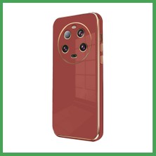 Liyanos Mi 14 Ultra Uyumlu Kılıf Volet Silikon - Kırmızı LYN00001