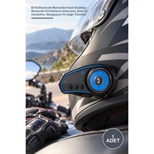 Yenilig 1 Adet BT35 Bluetooth Motosiklet Kask Kulaklığı – Bluetooth 5.0 Interkom (Intercom), Kask Içi Handsfree, Navigasyon ve Çağrı Yönetimi