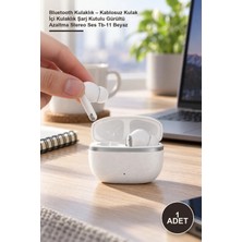 Yenilig 1 Adet Bluetooth Kulaklık – Kablosuz Kulak Içi Kulaklık Şarj Kutulu Gürültü Azaltma Stereo Ses Tb-11 Beyaz
