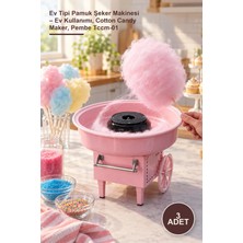 Yenilig 3 Adet Ev Tipi Pamuk Şeker Makinesi – Ev Kullanımı, Cotton Candy Maker, Pembe Tccm-01
