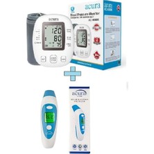 AC-9080K Konuşan Koldan Tansiyon Aleti + Çanta+Pil Hediyeli AC-9280 Kulaktan & Alından Ateş Ölçer