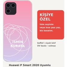 Prime Mağazam Huawei P Smart 2020 Uyumlu Kişiye Özel Isim Yazılı Kılıf - Isimli Baskılı Şeffaf Telefon Kılıfı