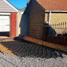 Ayizi Kitap Istinat Duvarı Geogrid, Petek Geogrid, Ağır Hizmet Zemin Izgarası Bahçe Araba Yolu Çakıl Izgarası Katlanabilir Kulübe Taban Kiti, Yamaçta Tutmak Için Geçirgen Finişerler (Boyut: 1X3M/3.3X9.8FT)