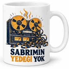 Prime Mağazam Sabır Kaydı Tasarımlı Porselen Kupa - Model 1019