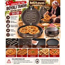 Mitavo Elektrikli Tandır Pizza,gözleme,tandır Ekmeyi, Pide , Lahmacun Taptapa Ekmeği (Ekmek Kızartma Makinası, Ekmek Yapma Makinası