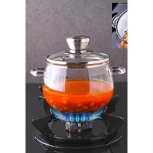 Ayizi Kitap Borosilikat Cam Tencere 1200ML Isıya Dayanıklı 3624