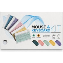 Prime Mağazam BJ190 Bluetooth Şarjlı Klavye Mouse Seti Siyah