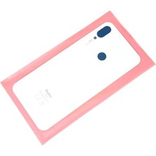 Prime Mağazam Redmi Note 7 Uyumlu Arka Pil Batarya Kapağı (Cam) Beyaz