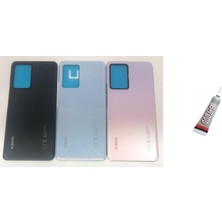 Prime Mağazam Mi 13 Lite Uyumlu Arka Batarya Kapağı (Pembe) + B7000 Yapıştırıcı