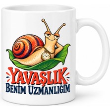 Prime Mağazam Yavaşlık Uzmanı Tasarımlı Porselen Kupa - Model 910
