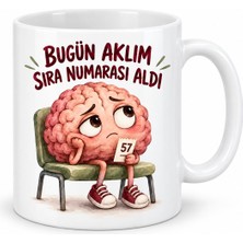 Ny Joy Işlem Sırası Tasarımlı Porselen Kupa - Model 1021 Nyjoybz