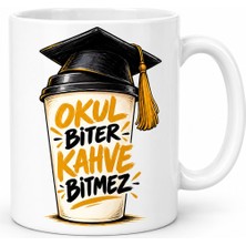 Ny Joy Mezun Molası Tasarımlı Porselen Kupa - Model 1017 Nyjoybz