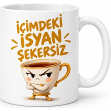 Ny Joy Minik Isyan Tasarımlı Porselen Kupa - Model 1033 Nyjoybz