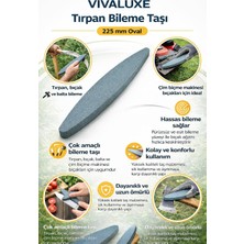 Üstüner Vıvaluxe Tırpan Bileme Taşı 225 mm Oval, Tırpan, Bıçak, Çim Biçme Makinesi ve Balta Için Dayanıklı, Uzun Ömürlü, Hassas Bileme Sağlayan Profesyonel Bileme Taşı.