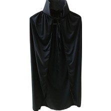 Eco Port Siyah Yakalı Pelerin - Vampir Pelerin - Dracula Pelerin 90 cm