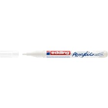 Herovia 5300 Akrilik Markör Ince - Beyaz - 1 Su Geçirmez Akrilik Markör - Ince Yuvarlak Uçlu 1-2 mm