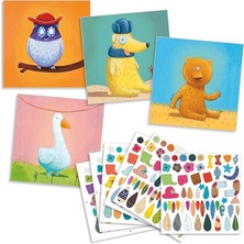 Yapıştırma Kartları - Create Animals