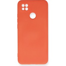 Prime Mağazam Xiaomi Redmi 9c Uyumlu Kılıf Nano Içi Kadife Silikon - Turuncu