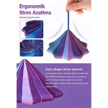 MSP Boy Stres Yıldızı Oyuncak Spiral, Stres Giderici Fidget, Dikkat Geliştirici, Geometrik Tasarım